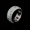 Custom Fashion S925 Silver 9k 10k 14k 18k Gold Yellow Rings Iced Out Hip Hop Moissanite Lab Grown Natural Diamond Wedding Ring
