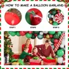 Juldekorationer Julballong Arch Green Gold Red Box Candy Balloon Flower Foil Balloon Year Christmas Party Decoration 231025