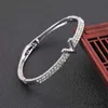 Bangle Women's Zircon rhinestone Bracelet high quality classic geometric design can open fashion accessories R231025