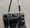 Sac à chaîne Designer 25 * 16CM TopA Qualité Miroir Qualité Chanls Femmes Sac à main à bandoulière Luxe Cross Body Sac avec boîte 23sschannels