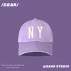 Ball Caps VACIGODEN Purple Baseball Cap Lady Hip Hop Hat Fashionable Men And Women Adjustable Baseball Hat Streetwear Purple Sky Cap 231025