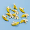 Banana Miniature with Hoop Mini Resin Fruit Mold for DIY Jewery Accessories 1222132