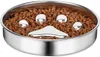 Dog Bowls Feeders Slow Feeder Dog Bowls 304 Stainless Steel Metal Dog Food Bowls Dog Water Bowl for Small Medium Sized Dogs 231023