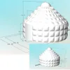 wholesale Exquisite 4mdiax3.16mh White Inflatable Dome Igloo Tent With Led Light Luxury Air House For Fair Event Advertising008