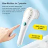 Cleaning Brushes Electric Spin Brush with 5 PCS Heads Cordless Portable Scrub Handheld Scrubber Suitable for Bathroom Kitchen Tool 231025