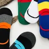 Chaussettes pour hommes 5 paires gris noir marine hommes respirant coton été patchwork rayé cheville coupe mâle cadeaux courts pour garçons bas sox