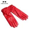 Pięć palców Rękawiczki produkty modowe zimowe rękawiczki skórzane krótkie skórzane rękawiczki Kobiety Zaostrzenie nadgarstka Zimowe skórzane rękawiczki Kobiety 231025