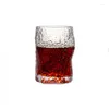 Şarap bardakları 250ml kabuk desenli cam su bardağı kadın orman serisi niş yarık yaz meyve suyu içecek sütü