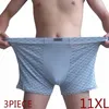 Sous-pants Plus taille Boxer Pantes Men's Sous-sous Lot Big 11xl Loose Under Wear Grand Coton court 9xl Sous-vêtements Male222i