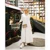 Abbigliamento etnico Elegante Abaya musulmano Casual Seno singolo per donna Abito lungo maxi Preghiera Turchia Arabo Caftano Festa islamica Eid Modesto