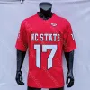 American Wear NC State North Carolina Wolfpack Maglia NCAA College Football Philip Rivers RUSSEL WILSON Devin Leary Pitts JrD emieS umoKarng