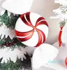 Рождественские украшения, фестиваль, декор для вечеринки, сладкий подарок, гигантский красный, белый, конфетная трость, украшение, рождественская елка, домашний свадебный дисплей