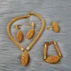 African 24k gold for women wedding gifts Ethiopian Jewelry sets Dubai bridal party earrings ring set Arabic collares jewellery 201274z