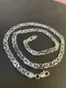 Chains 925 Sterling Silver Necklace 6MM Side Z-shaped Men and Women Jewelry Gift 45-60CM