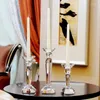 Candle Holders Luxury Crystal Glass Holder Creative Candlelight Dinner Wedding Decoration Table Centerpieces House Coffee Home Decor