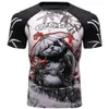 Homens camisetas Designer Camiseta Personalize Casual Compressão Muscular BJJ MMA Rashguard Homens Esporte Ginásio Fitness Homens Boxe 255L