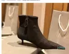 Дизайнерские ботинки Ботинки Челси Осень-Зима Женские Ботильоны без шнуровки с круглым носком