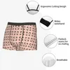 Underpants Pink Block Panties Shorts Boxer Briefs Men's Underwear Sexy