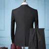 Мужские костюмы, пиджаки ZISIZ, 2 шт., мужской костюм, классический брендовый пиджак, деловое повседневное мужское пальто, одежда в полоску, осень Wi3250
