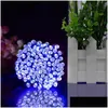 Guirnaldas de luces solares 100Leds 200Leds iluminación exterior impermeable 8 modos Hada decorativa para jardín Patio fiesta Navidad entrega directa