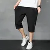 Herren-Shorts zum Anziehen, atmungsaktiv, für Herren, Eisseide, lockere Passform, Strand-Streetwear