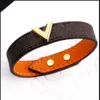 PU Titanium Steel Material Neutral Decorative Armband Luxury Designer Jewelry Women Armband V Armband Mens Armband307P