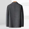 Mäns kostymer 2024- Fashion Business Casual Slim Double Sided 70% Wool Gentleman Korean Evening Dress Officiating Wedding Blazer