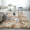 Plush Carpet for Living Room Fluffy Rug Table Mat Bed Nordic Style Grey Pink Anti-slip Floor 211204