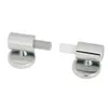 Toiletbrilhoezen 1Set Toiletbril Zinklegering Scharnier Flush Toiletdeksel Montageconnector Wc-deksel Scharnierfittingen Wc-deksel Slow Drop Connector 231025