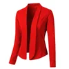 여자 정장 2023 스프링 가을 캐주얼 정장 긴 소매 옷깃 작은 재킷 짧은 코트 패션 매일
