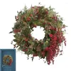 Flores decorativas grinalda de frutas de natal dia das bruxas ação de graças e decorações de verão guirlandas artificiais pinhas