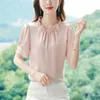 Blusas femininas de manga curta camisa verão moda topo feminino blusas para mujer blumen blusas primavera 2023 blusas elegantes132c