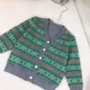 Nuovo cardigan per bambini maglione per bambini design a righe di alta qualità Taglia 100-160 CM Giacca monopetto con scollo a V per bambini Oct25