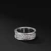 DY Ring Designer Classic Jewelry Moda charme jóias Dy best-seller item único três fileiras de diamante nova prata pura simples e popular anel jóias presente de Natal