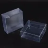 Present Wrap 50pcs Square Transparent PVC Boxes Mini Handmade Soap Present Box Biscuit Snack Wrapping Party Packaging Supplies 231025