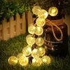 Strings Tdrshine Crystal Globe Fairy Light 10/20 LEDS String Lights Outdoor Imper impermeável Decoração do pátio para o jardim