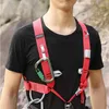 Climbing Ropes XINDA Outdoor Rock Climbing Ascending Decive Shoulder Girdles Adjustable SRT Chest Safety Belt Harness Protection Survival 231025