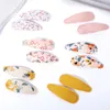 Haaraccessoires 18 stuks meisjesclips bloemenprint peuter antislip verpakt snap haarspelden voor kinderen haarspeldjes