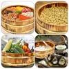 Serviessets Houten pallets Sushi-emmer Houten rijstkoker Mengkeuken-opslagcontainer