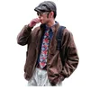Ralphs Laurens Mantel Designer Luxus Mode Mann und Frauen Hochwertige RF Wellington Cord Revers Jacke Veteran Cadre Reißverschluss Freizeitjacke für Paare