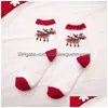 Décorations de Noël Chaussettes Serviette épaissie Automne et hiver Chaud Corail Veet Polyvalent Demi-bord Drop Livraison Maison Jardin Festif DH64A