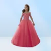 Flickor Pageant Dresses Off the Shoulder Long Princess Birthday Ball Gowns Kids Prom Dress 2020 Tulle4330098