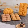 Baking Moulds Silicone Pumpkin Leaves Mold For Halloween Cake Decorating Chocolate Candy W3JE