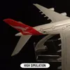 Aircraft Modle Scale 1 400 Metal Aircraft Model Qantas A380 Airplane Diecast Plane Aeroplane Home Office Decor Mini Moto Toys for Boy 231024