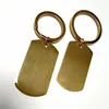 Keychains Lanyards 10st Mirror Polish Rostfritt Steel Heart Keyrings Crystal Brithstone Blank NameBar Keychains för DIY Anpassad namn 231025