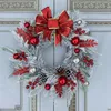 Christmas Decorations Christmas Wreath for Front Door Red Ball Door Wreath Rattan Christmas Ornaments Mantle Indoor Outdoor Christmas Decorations 2024 231025