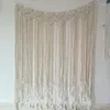 Tapestries Macrame Window Curtains Handmade Boho Hanging Wedding Backdrop Hanger Cotton Tapestry Wall Art Door Divider Room Home Decoration