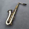 Feito na França Saxofone Tenor STS-802 Silvering Chaves de Ouro Sax Tenor Bocal Ligadura Palhetas Pescoço Instrumento Musical 00