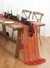 Table Runner Sheer Graceful Wedding Rustic Mariage Princess Party Bridal Shower Birthday Christmas Hallowmas Decoration 231025