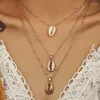 Pendant Necklaces KSRA Bohemian Pearl Star Cross Necklace For Women Female Boho Multi-layer Sun Jewelry 2023